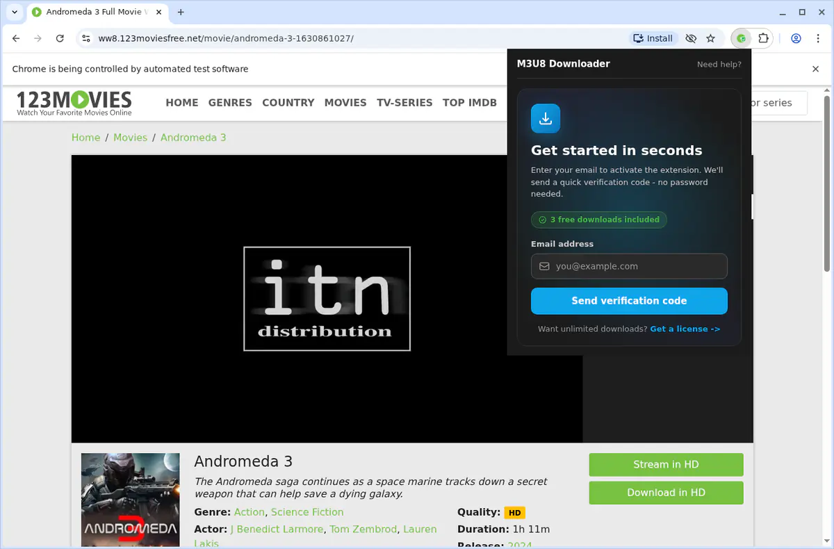 M3u8 Video Downloader browser extension screenshot 6